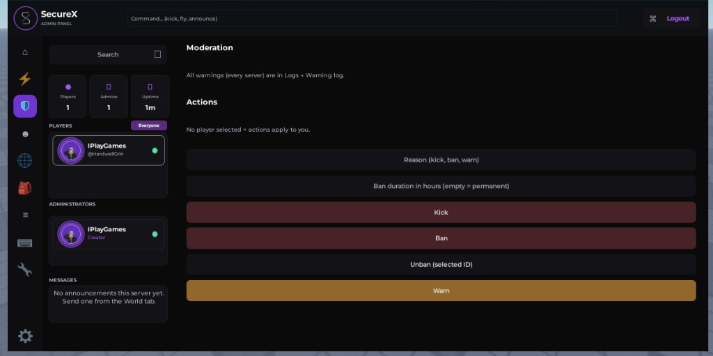 SecureX moderation